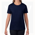 GB4100L-Ladies'-Premium-Cotton-T-Shirt-Navy