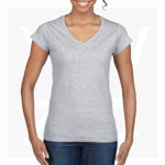 GB64V00L-Ladies'-V-Neck-T-Shirt-SportsGrey