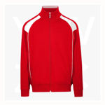 F400HZ-Mens'-Unbrushed-Contrast-Jacket-RedWhite