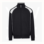 F400HZ-Mens'-Unbrushed-Contrast-Jacket-BlackWhite