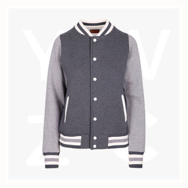 FO96UN-Ladies-Varsity-Jacket-Darkmarl-Greymarl