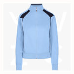 F400UN-Ladies-Unbrushed-Contrast-Jacket-SkyNavy