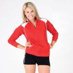 F400UN-Ladies-Unbrushed-Contrast-Jacket-Model