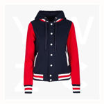 FB97UN-Ladies-Varsity-Jacket-&-Hood-NavyRed-White