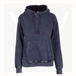 F363UN-Ladies'-Junior's-Stone-Wash-Fleece-Hoodie-Navy