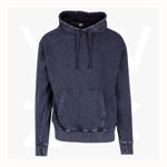 F363AW-Men's-Stone-Wash-Fleece-Hoodie-Navy