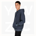 F363AW-Men's-Stone-Wash-Fleece-Hoodie