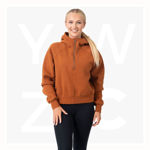 F380GL-Ladies-Girls-Cotton-Care-Half-Zip