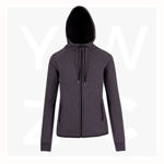 F360UN-Ladies-Soft-Polar-Fleece-Hoodie-DarkMarl