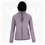 F360UN-Ladies-Soft-Polar-Fleece-Hoodie-GreyMarl