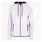 F360UN-Ladies-Soft-Polar-Fleece-Hoodie-WhiteMarl