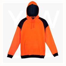 F303HPW-Men-Shoulder-Contrast-Panel-Hoodie-Workwear-OrangeNavy