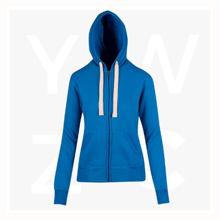 FZ99UN-Ladies-Junior-Heavy-Zip-Fleece-Hoodie-Azure