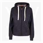 FZ99UN-Ladies-Junior-Heavy-Zip-Fleece-Hoodie-BlackMarl