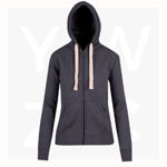 FZ99UN-Ladies-Junior-Heavy-Zip-Fleece-Hoodie-CharcoalMarl