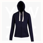 FZ99UN-Ladies-Junior-Heavy-Zip-Fleece-Hoodie-Navy