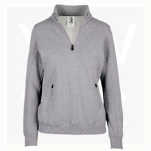 F365LD-Ladies'-Enterprise-Half-Zip-Fleece-GreyMarl