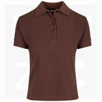 P737LD-Ladies-Cotton-Pigment-Dyed-Polo-Brown