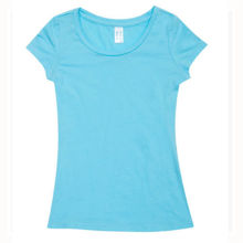 T501LD-Ladies-Cotton-Spandex-T-Shirt-Aqua