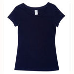 T501LD-Ladies-Cotton-Spandex-T-Shirt-Navy