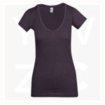 T918LD-Ladies-Raw-Cotton-Wave-V-Neck-Tee-NewCharcoal