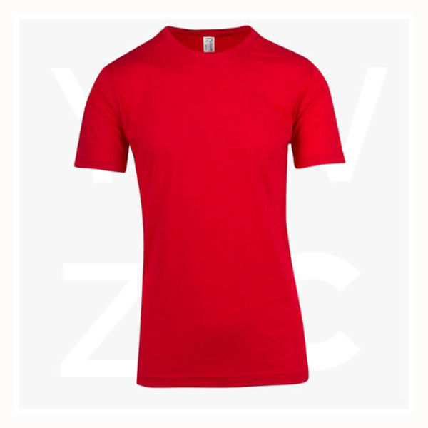 T917HB-Mens-Raw-Cotton-Wave-Tees-Red