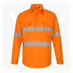 SW87-Unisex-Hi-Vis-Cool-Breeze-Shirt-With-Tape-Orange