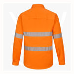 SW87-Unisex-Hi-Vis-Cool-Breeze-Shirt-With-Tape-Orange-Back