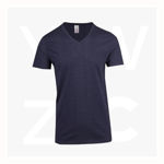 T903TV-Mens-Marl-V-neck-T-shirt-NavyMarl