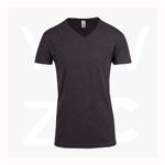 T903TV-Mens-Marl-V-neck-T-shirt-DarkMarl