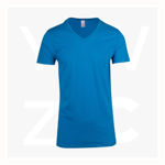 T903TV-Mens-Marl-V-neck-T-shirt-AzureMarl
