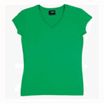 T727LD-Ladies-V-Neck-Tee-EmeraldGreen