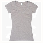 T727LD-Ladies-V-Neck-Tee-GreyMarl