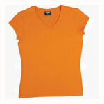 T727LD-Ladies-V-Neck-Tee-Orange