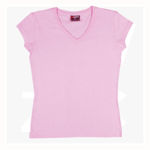 T727LD-Ladies-V-Neck-Tee-Pink