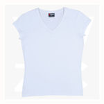 T727LD-Ladies-V-Neck-Tee-White