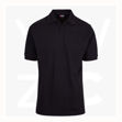P777HS-Mens-Cotton-Pique-Knit-Polo-Black