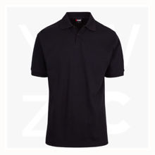 P777HS-Mens-Cotton-Pique-Knit-Polo-Black