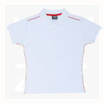 P700LD-Ladies-Cotton-Pique-Knit-With-Piping-WhiteRed