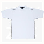 P700HB-Mens-Cotton-Pique-Knit-With-Piping-WhiteBlack