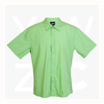 S003MS-Mens-Short-Sleeve-Shirts-Lime