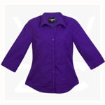 S004FQ-Ladies-3Q-Sleeve-Shirts-Grape