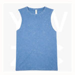 T406LD-Ladies'-Stone-Washed-Tank-Blue