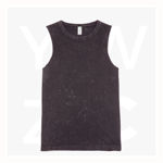 T406LD-Ladies'-Stone-Washed-Tank-Black