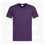 ST2300-Men's-Classic-Tee-V-neck-DarkBerry