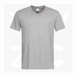 ST2300-Men's-Classic-Tee-V-neck-GreyHeather