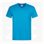 ST2300-Men's-Classic-Tee-V-neck-OceanBlue