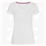 ST9130-Women's-Megan-V-Neck-White