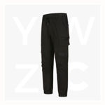 WP28-Unisex-Cotton-Stretch-Drill-Cuffed-Work-Pants-Black