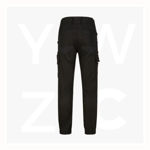 WP28-Unisex-Cotton-Stretch-Drill-Cuffed-Work-Pants-BlackBack